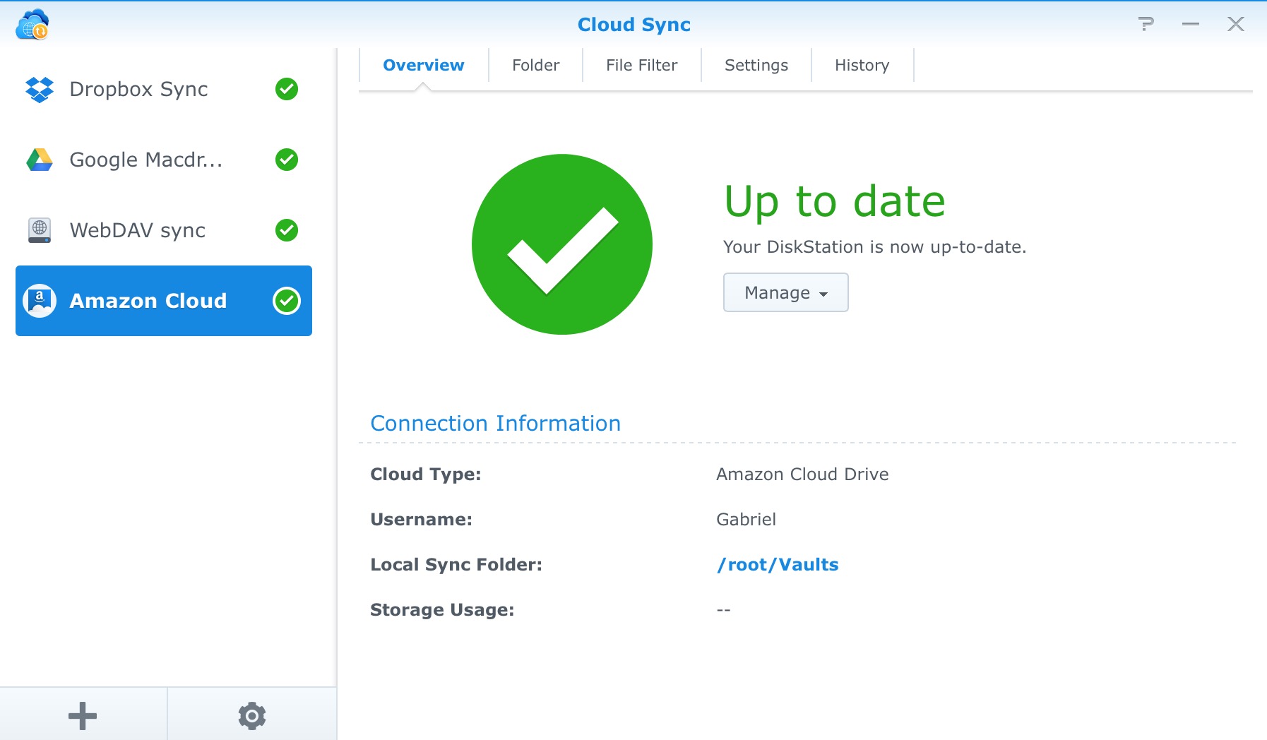 setting up synology cloudberry backup with google storage